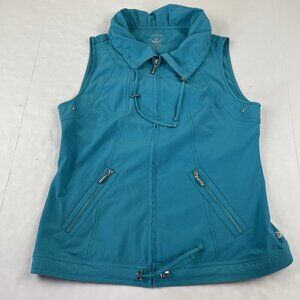 Zenergy By Chico's Vest Jacket Women's 0 Sleeveless Lightweight Active Golf Teal